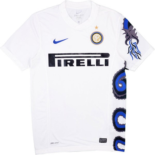 Camiseta Inter de Milan Replica Segunda Ropa Retro 2010/11 Blanco